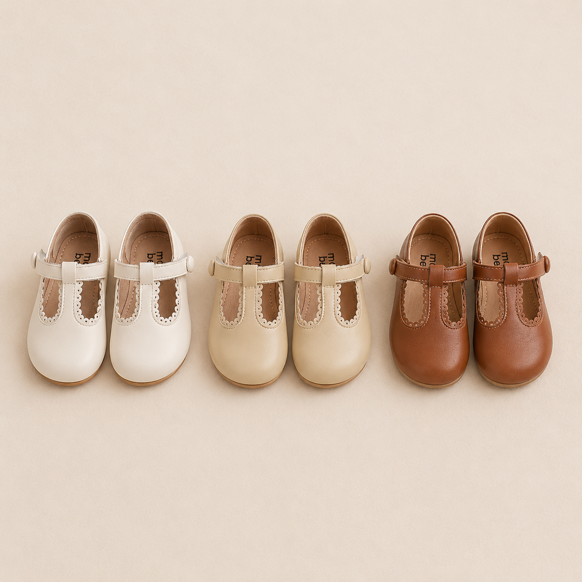 Ballerine fille simili cuir bride scratch festons cérémonie