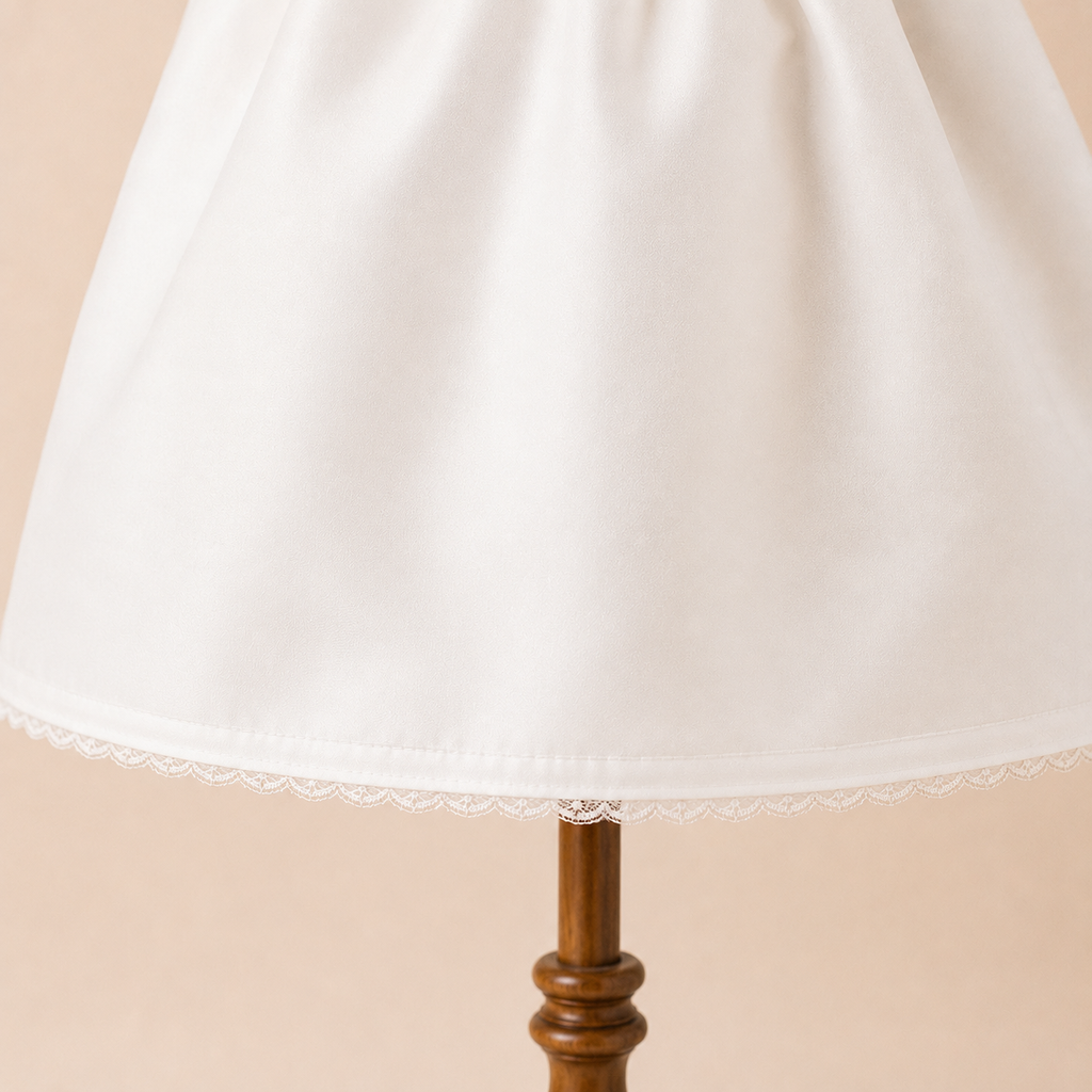 Jupon blanc fillette ajustable taille unique cérémonie 43-45 cm