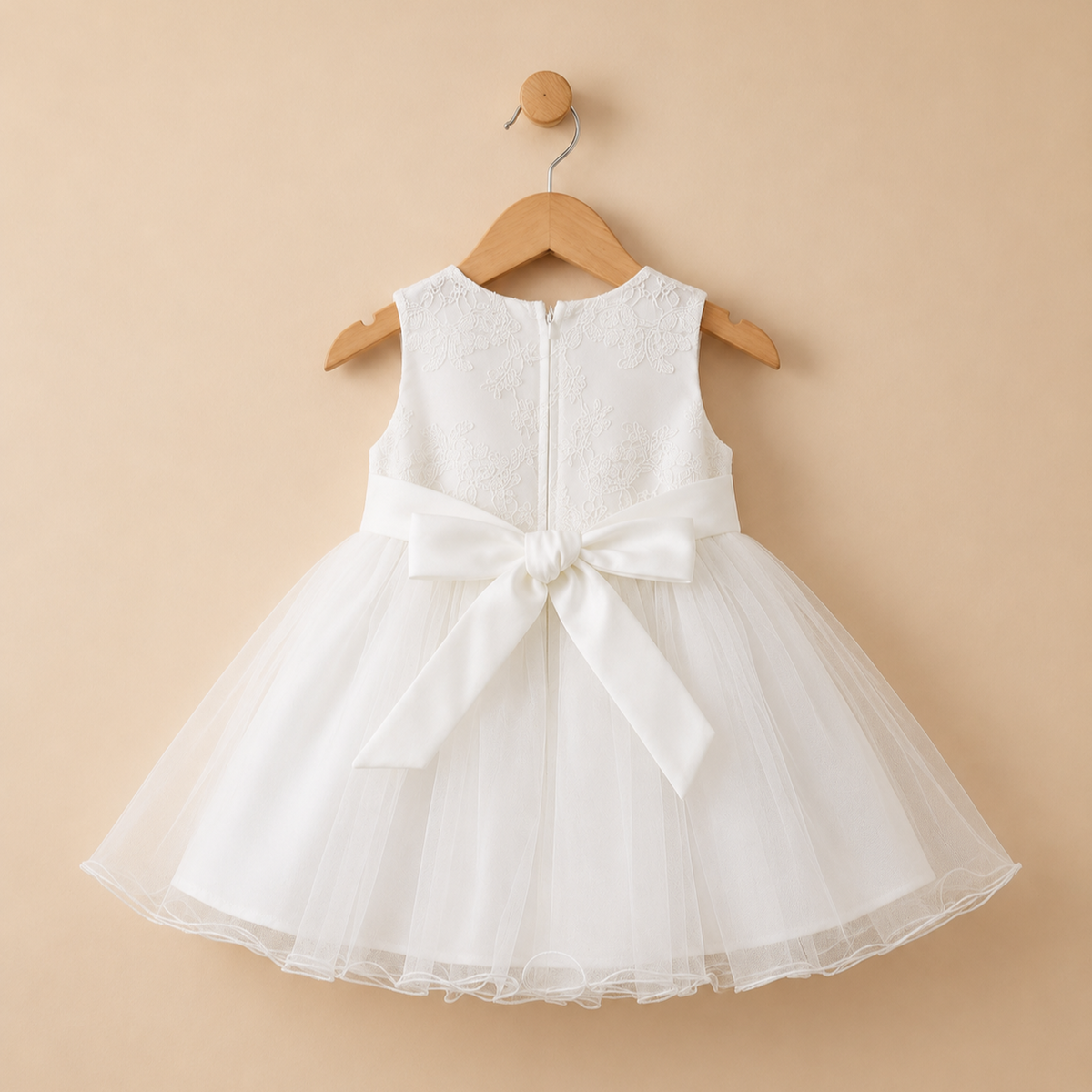 Ensemble robe et capelet dentelle bébé blanc baptême 2 pièces